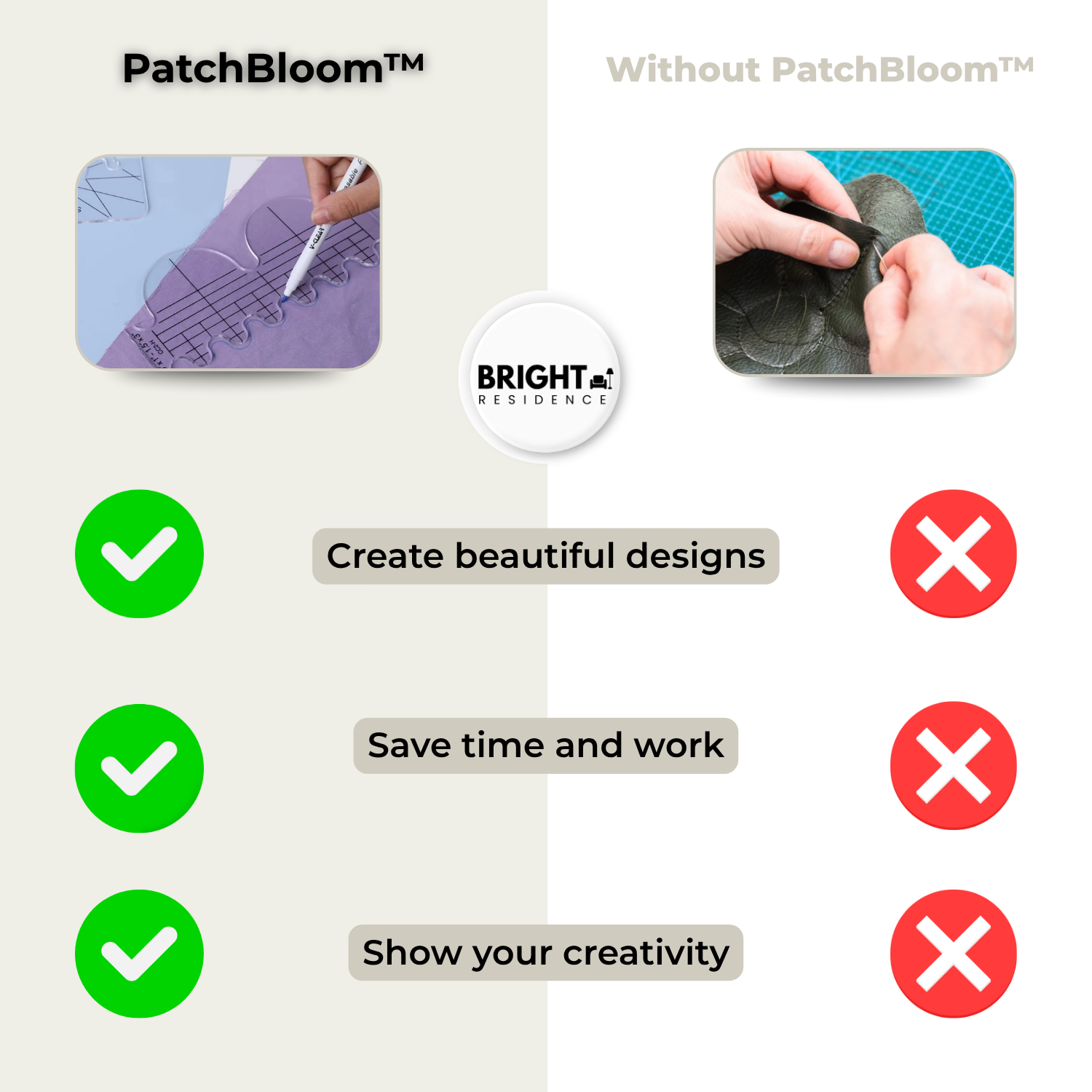 PatchBloom™ - Doe-het-zelf pakket voor patchworkers [Laatste dag korti ...