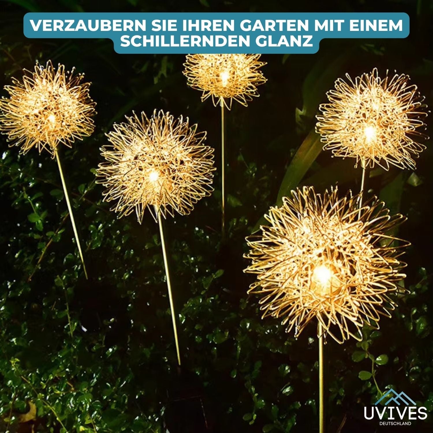 DandeLight™ - Waterdichte tuinlamp op zonne-energie in paardenbloemmotief
