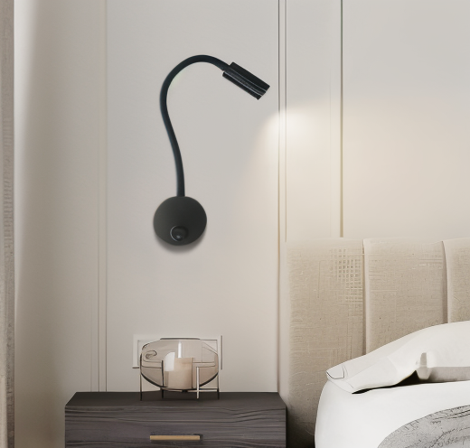 FlexiGlow - Stijlvol LED-bedlampje met flexibele zwanenhals