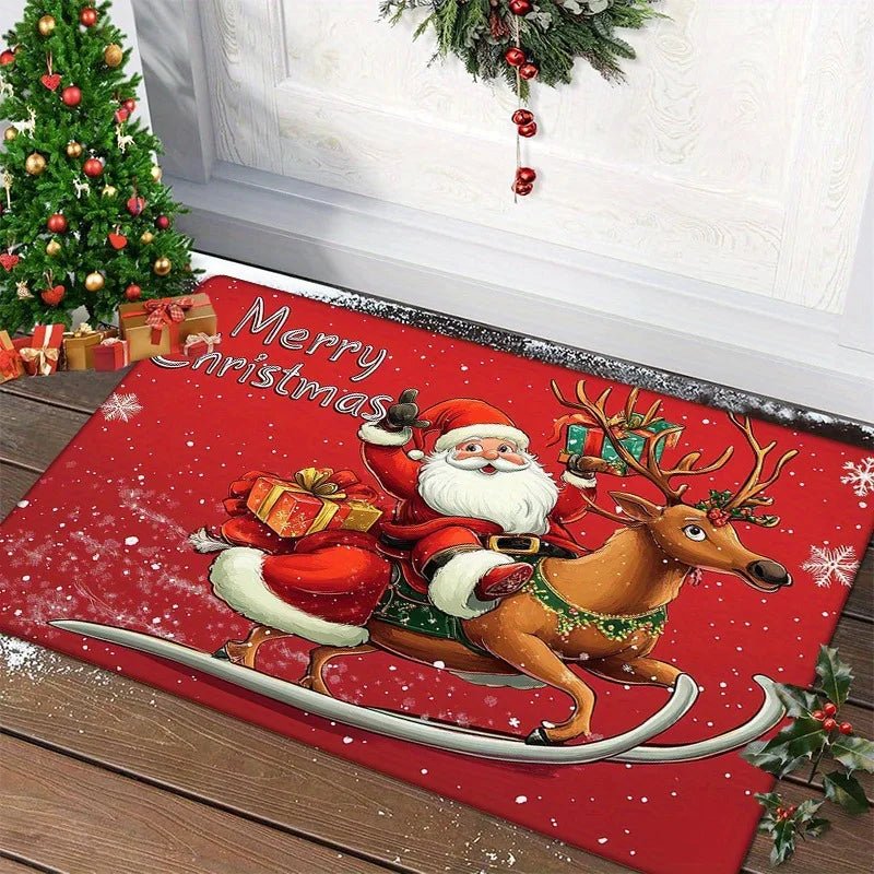 Kerstdeurmat | Feestelijk kerstmotief | Antislip & weerbestendig