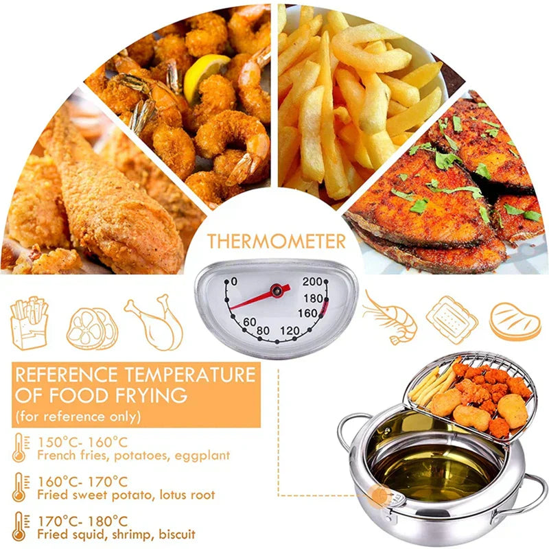 TempuraElite™ - Perfecte tempura friteuse met thermometer [Laatste dag korting]