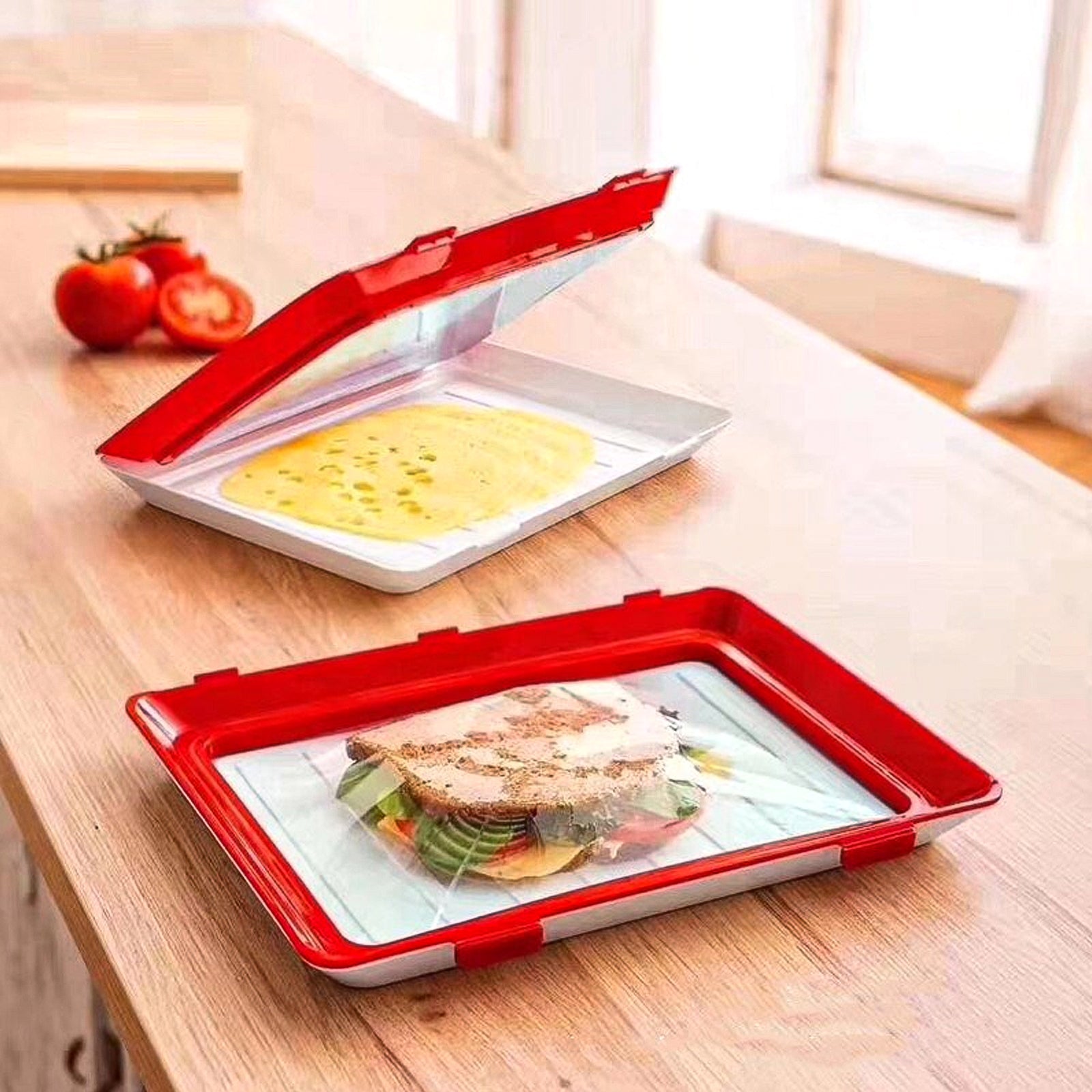 2+1 GRATIS | SealTray - Creatieve schaal voor het bewaren van voedsel