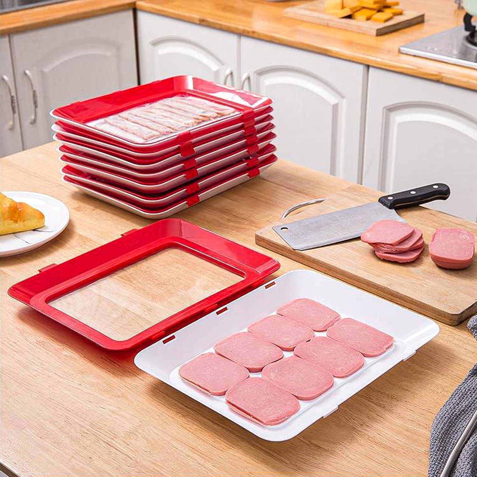 2+1 GRATIS | SealTray - Creatieve schaal voor het bewaren van voedsel
