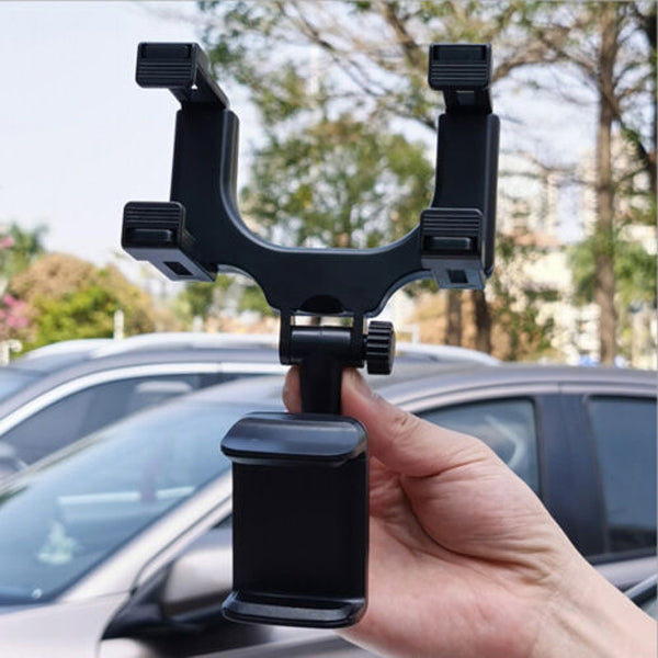 ViewGrip 360 - De mobiele telefoonhouder in de achteruitkijkspiegel voor een veilig zicht en een stevige grip!