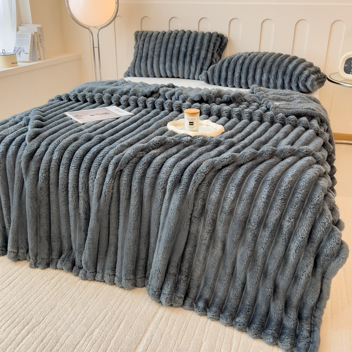 50% KORTING | SnugDream - Knusse lakenhoes pluche deken