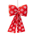 Feestelijke strik als sfeervolle kerstdecoratie