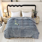 Fleece deken | Zachte pluche structuur | Voor bed, bank en buiten