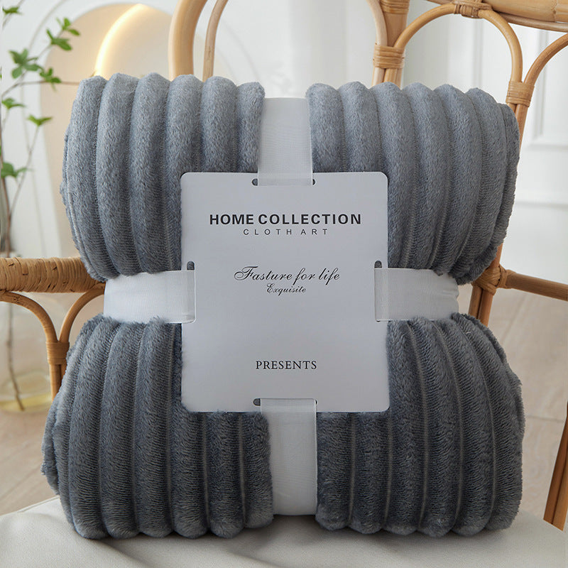 Fleece deken | Zachte pluche structuur | Voor bed, bank en buiten