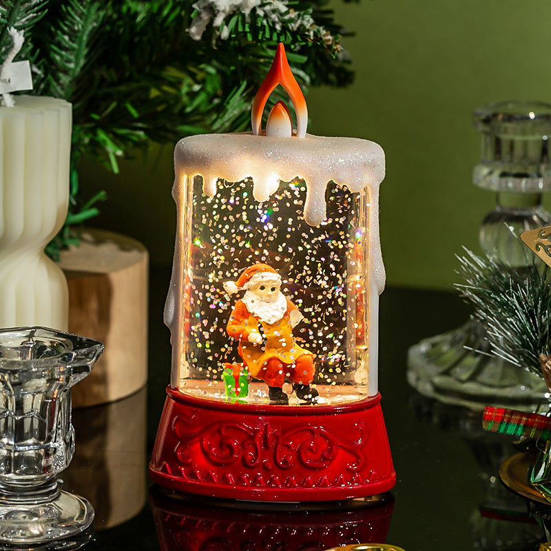 Glitterlantaarn | Kerstdecoratie | Geïntegreerde verlichting