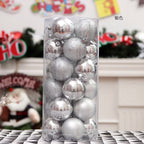 Kerstballenset | Mix van structuren | Voor kerstboom en krans
