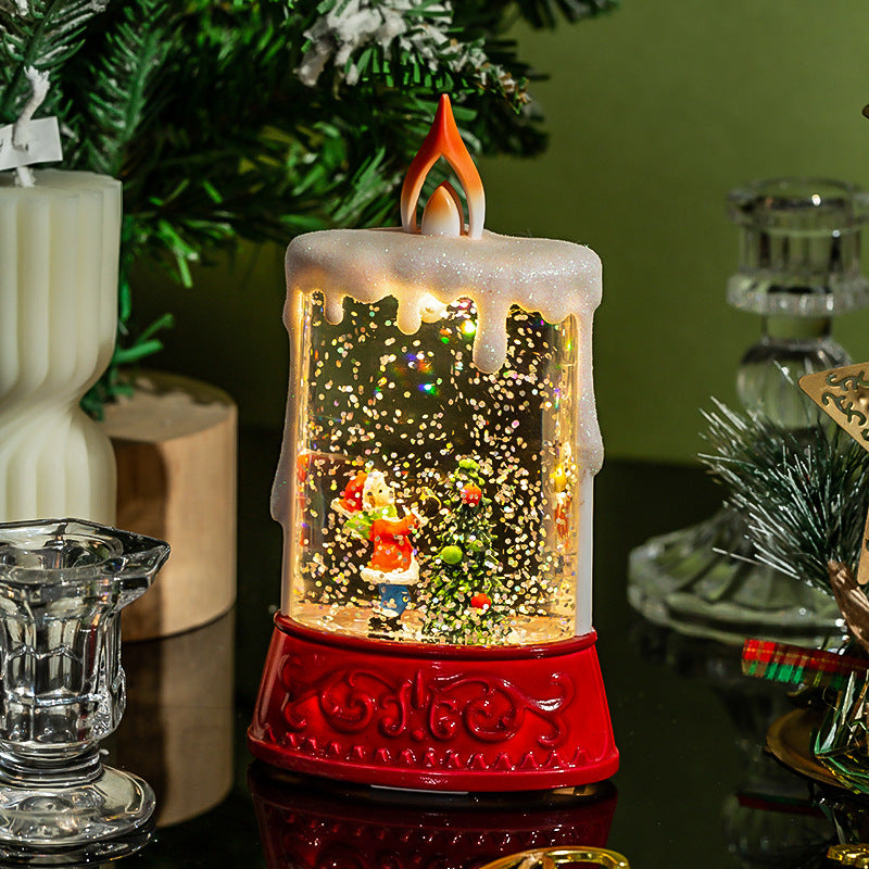 Glitterlantaarn | Kerstdecoratie | Geïntegreerde verlichting