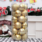 Kerstballenset | Mix van structuren | Voor kerstboom en krans