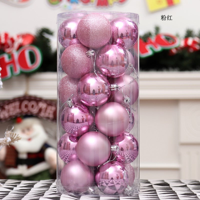 Kerstballenset als feestelijke decoratie voor de woonkamer