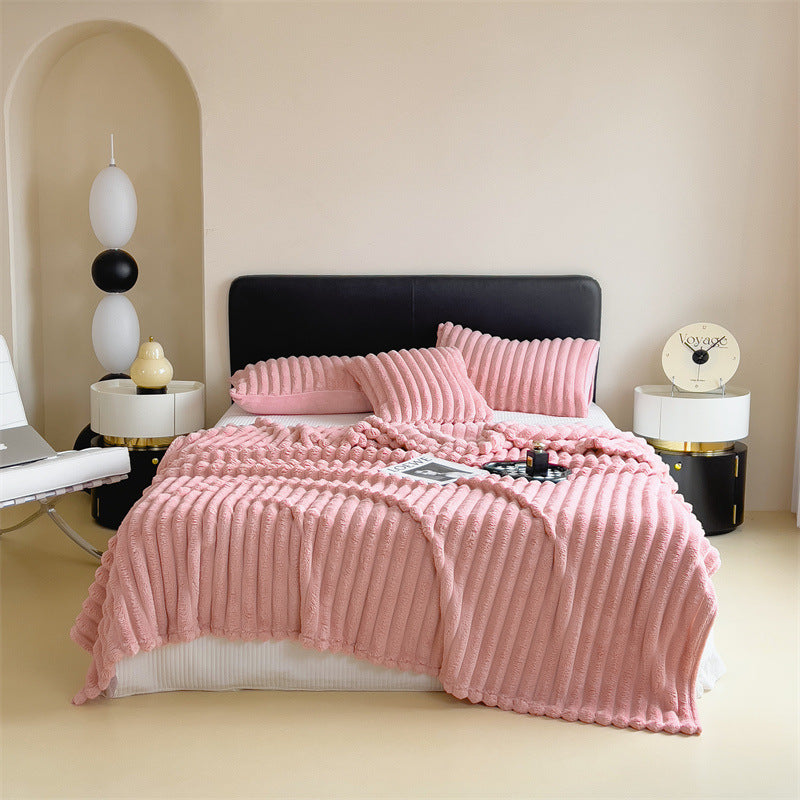 Pluche deken met zachte, comfortabele textuur
