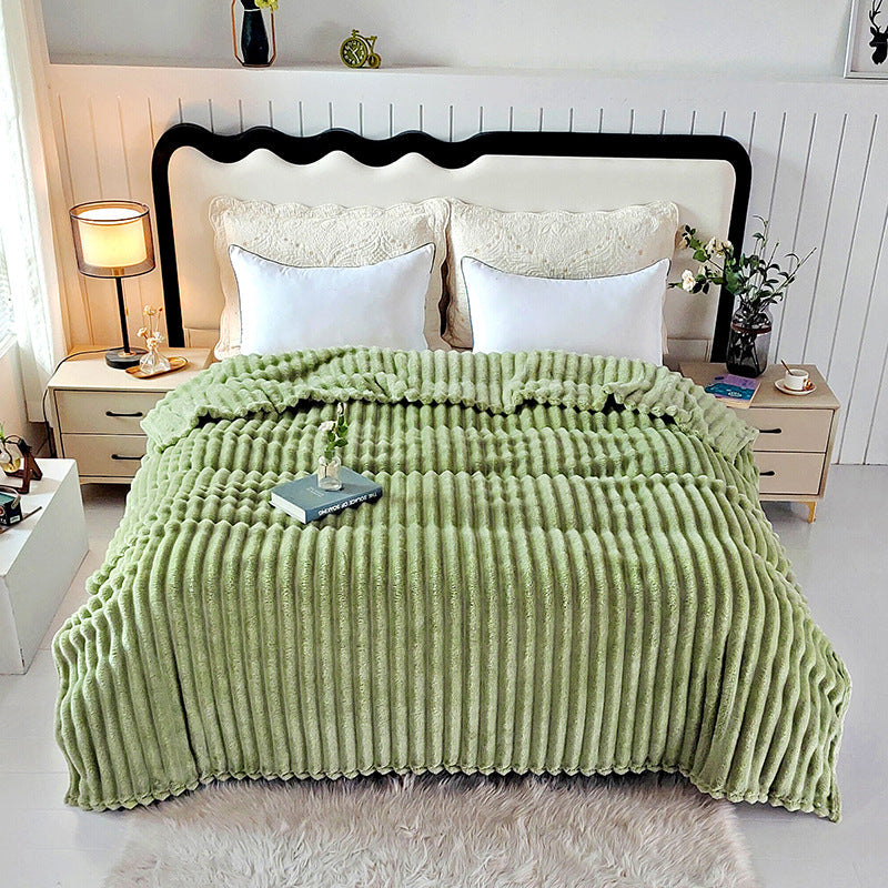 Veelzijdige fleece deken voor bed, bank en buiten.