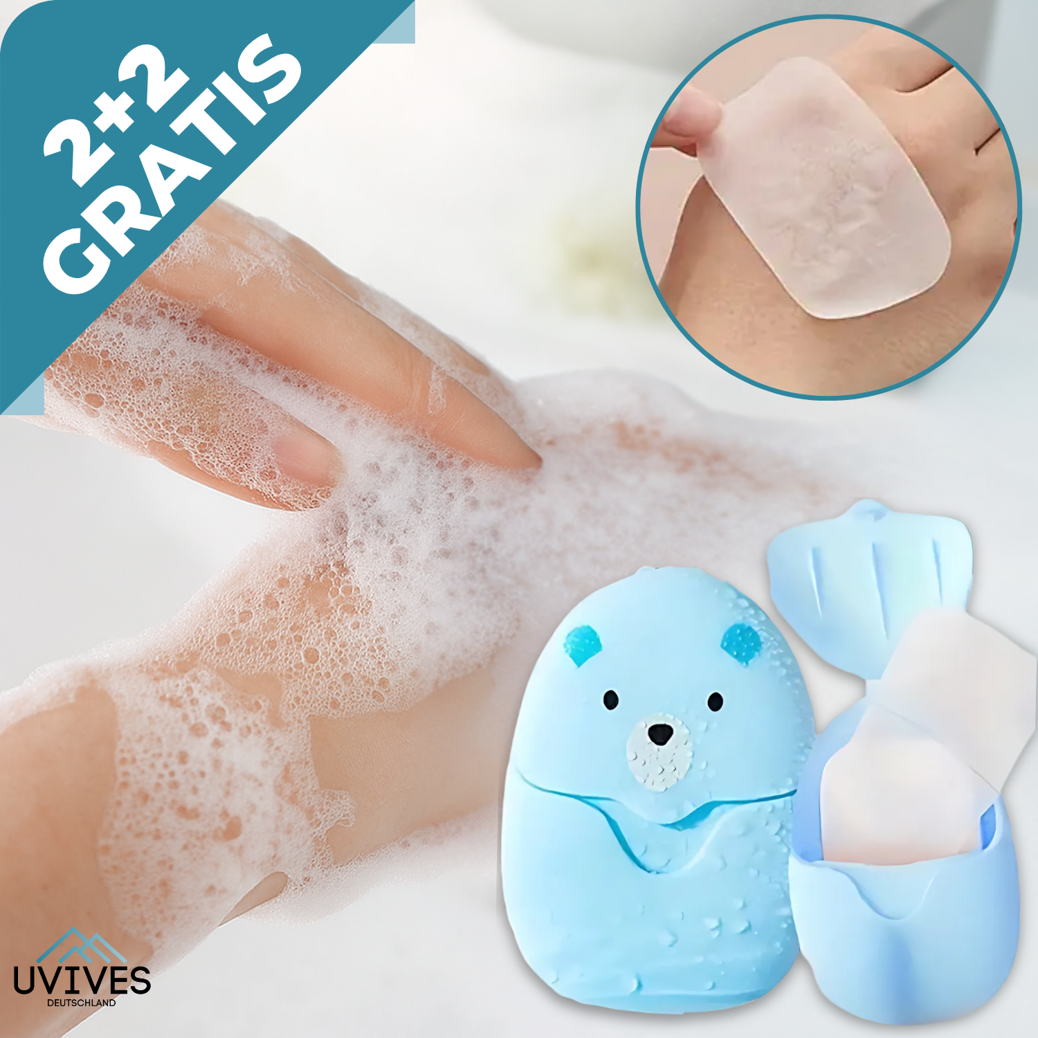 2+2 GRATIS | PocketSoap - Frisse handen. Overal. Altijd.