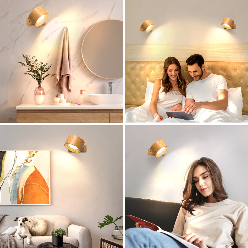 1+1 GRATIS | LumiPod - Draaibare draadloze LED-wandlamp