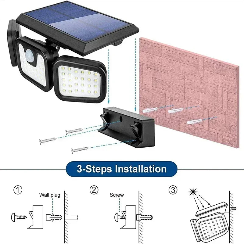 NightRay - Drievoudig licht, nul energieverbruik!