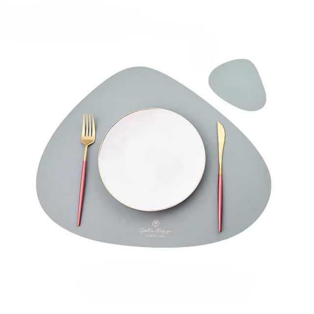 50% KORTING | PrestigeMat - Elegante set van PU leren placemats en onderzetters [Laatste dag korting]