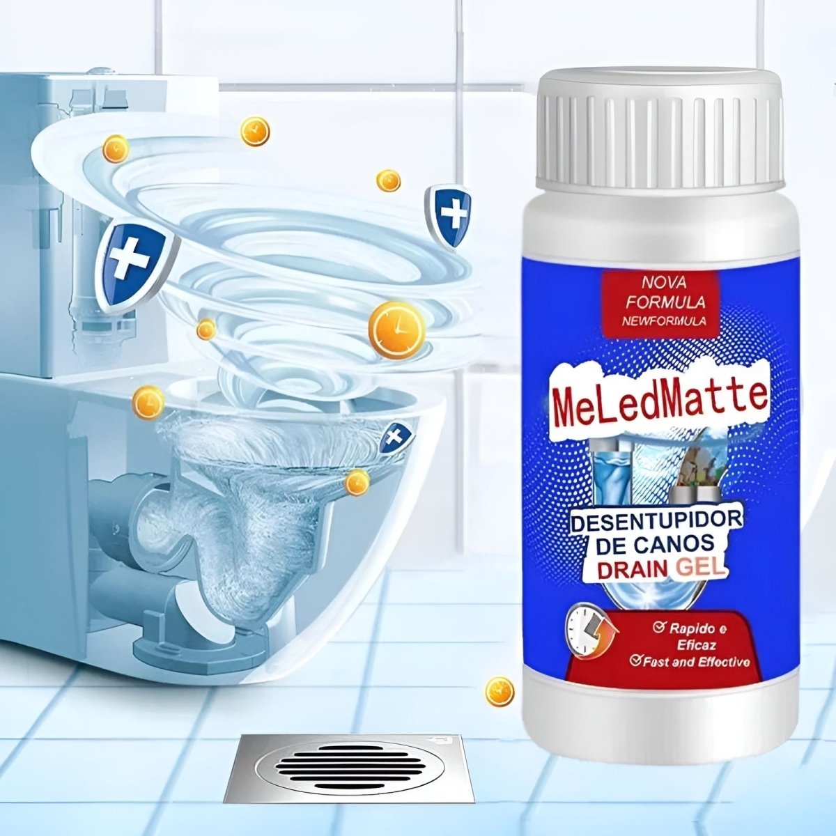 1+1 GRATIS | RohrBlits - Maakt je afvoer in een paar seconden schoon!