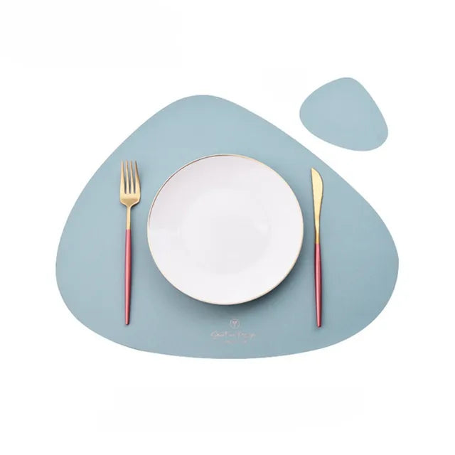 50% KORTING | PrestigeMat - Elegante set van PU leren placemats en onderzetters [Laatste dag korting]