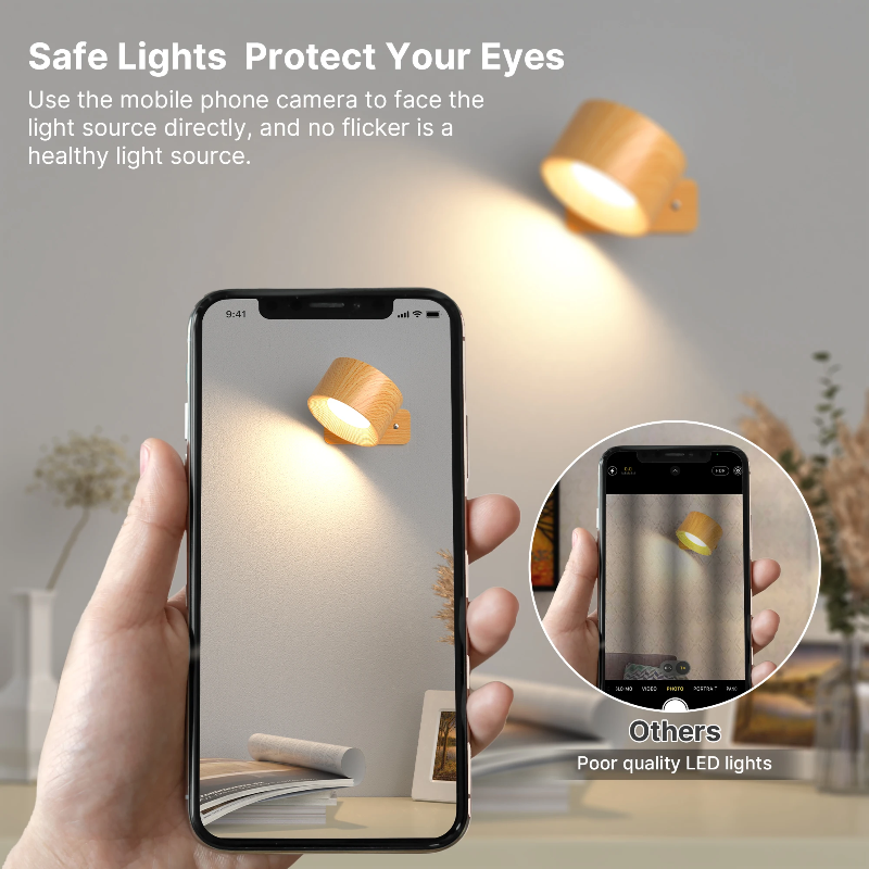 1+1 GRATIS | LumiPod - Draaibare draadloze LED-wandlamp