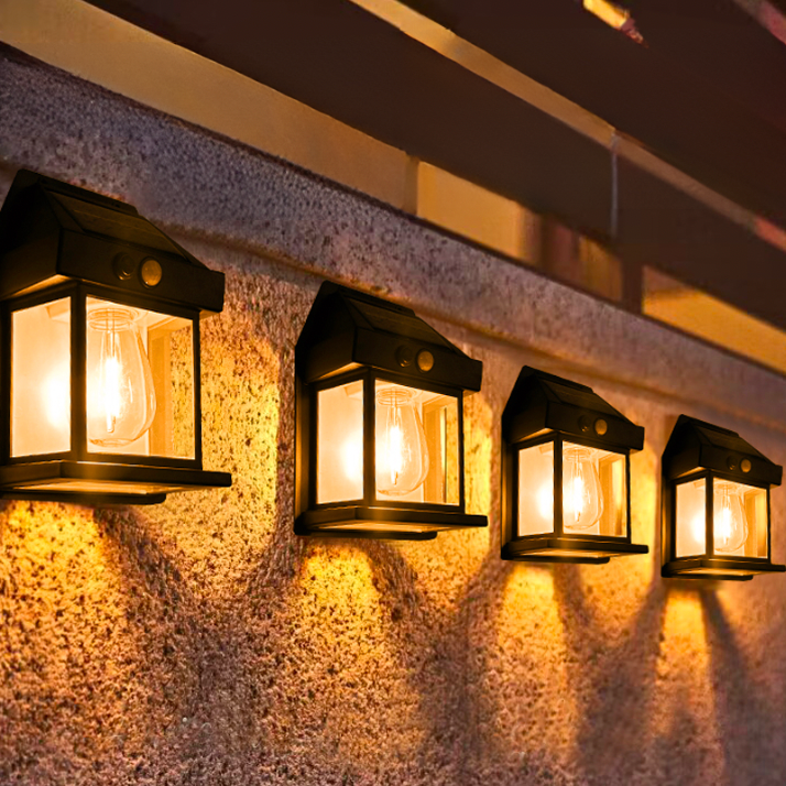 Waterdichte wandlamp op zonne-energie voor buiten