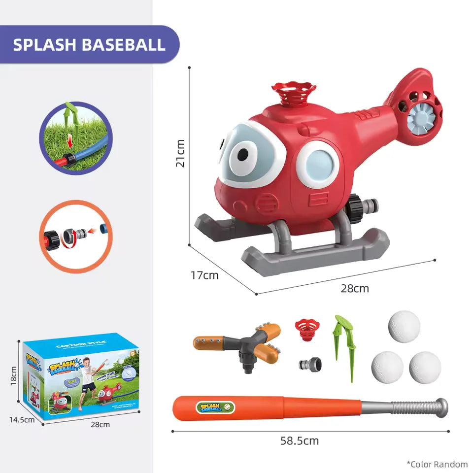 SplashSlugger - Honkbal ontmoet waterpret in de tuin