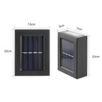 Solar wandlamp met dubbele schaduw