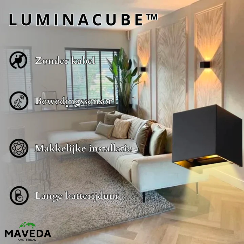 50% KORTING | LuminaCube™ - De draadloze en luxe wandlamp! [Laatste dag korting]