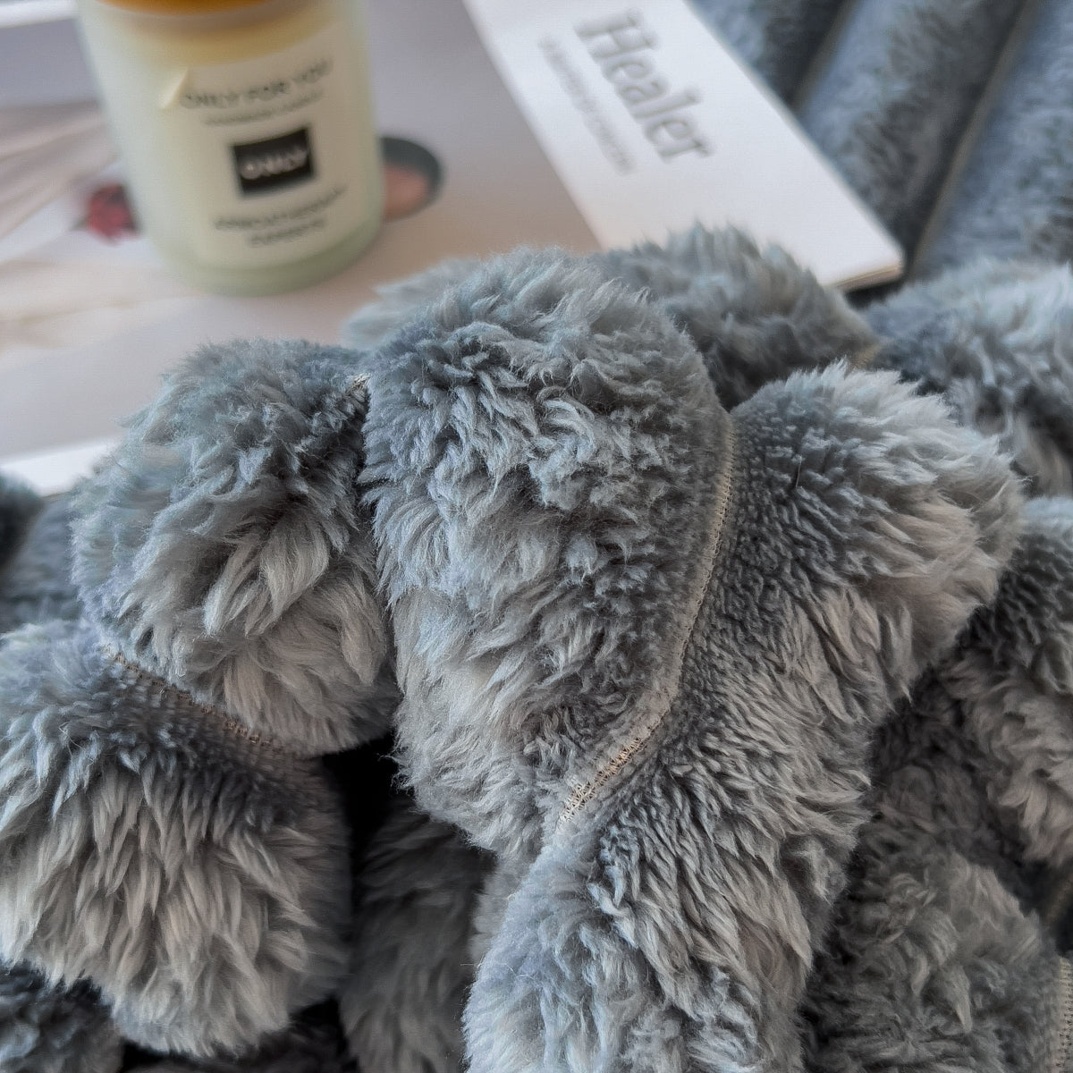 50% KORTING | SnugDream - Knusse lakenhoes pluche deken