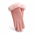 Dameswinterhandschoenen | Fleecevoering | Touchscreenfunctie | Winddichte buitenlaag