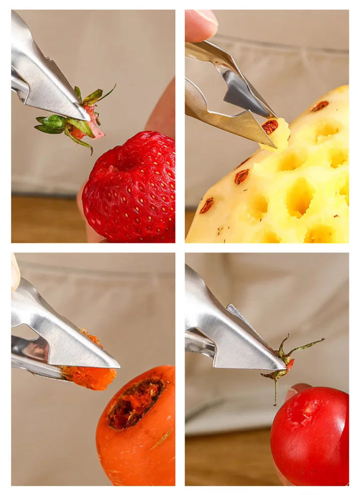 Multi-functionele fruit- en groentestverwijderaar clip tool