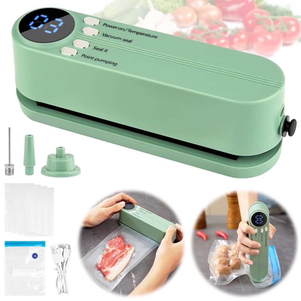 ProtectSeal - Snoerloze 3-in-1 vacuümsealer voor thuis & onderweg