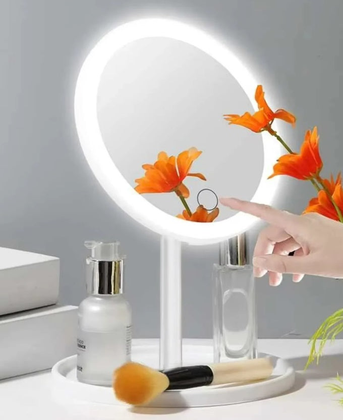 LumiGlow™ Instelbare LED Cosmetische Ringlichtspiegel