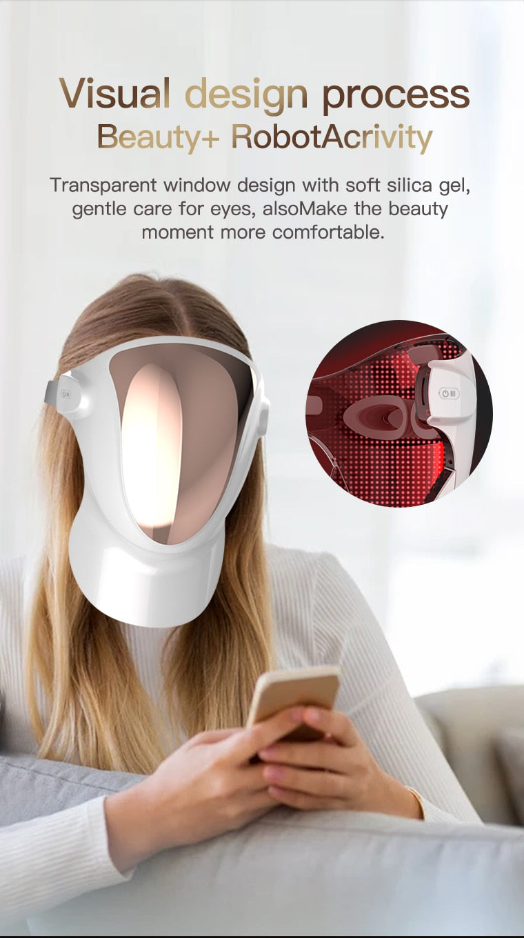 LumaGlow™ LED Lichttherapie Anti-Aging Masker