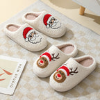 Kerstpantoffels voor dames en heren met warme voering