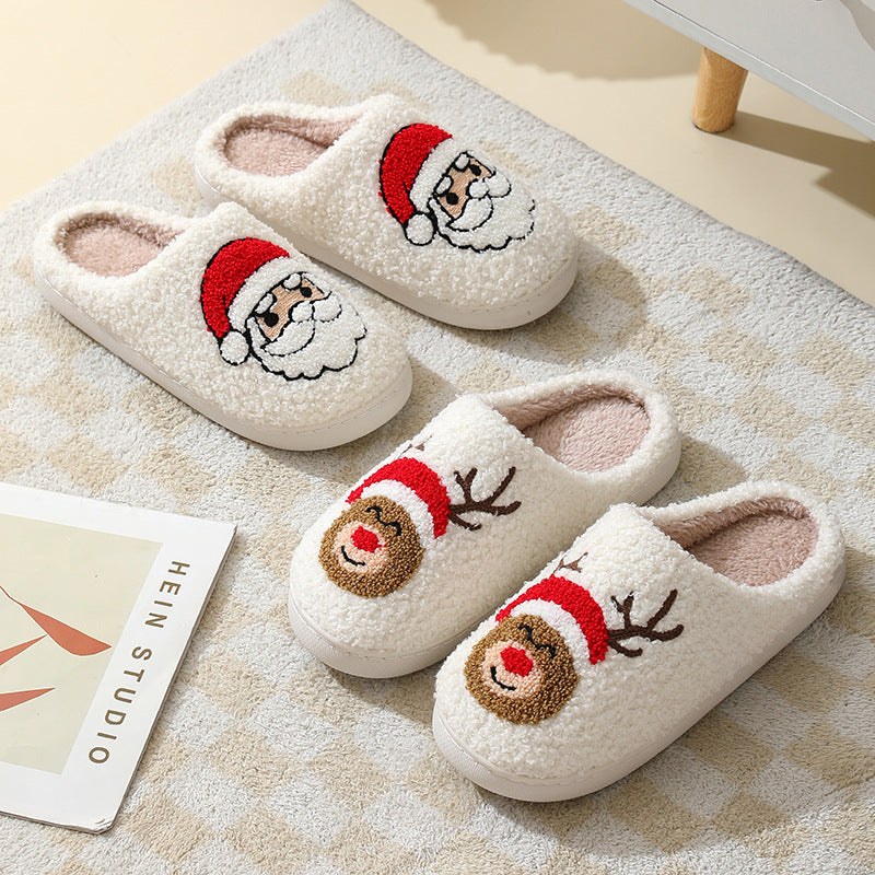 Kerstpantoffels voor dames en heren met warme voering