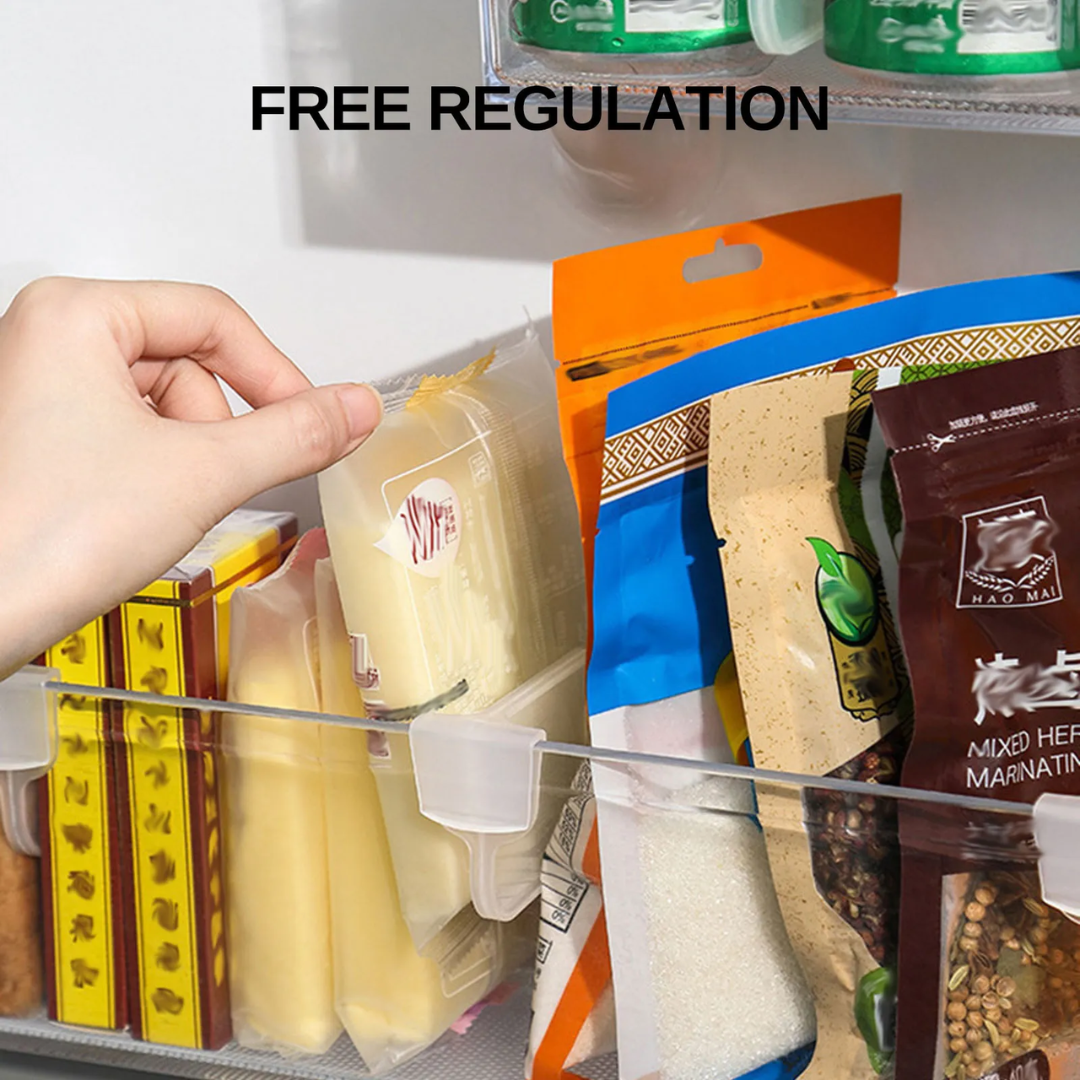 Keuken koelkast organizer container set voor nette opslag