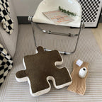 Fleece puzzelkussen voor bank of fauteuil