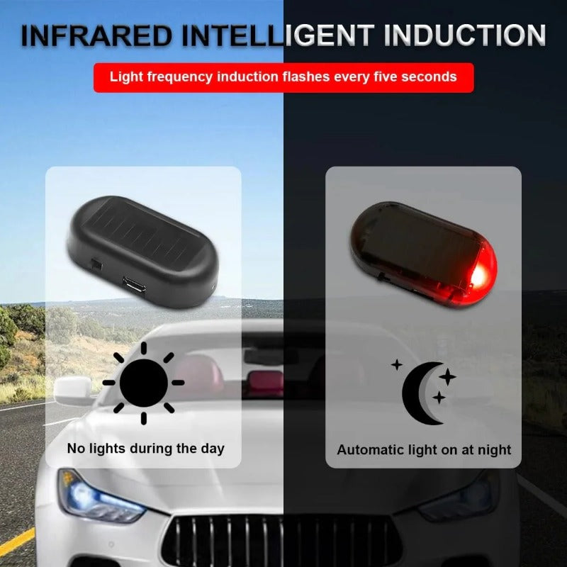 Zonne-energie Auto Alarm Beveiligingslamp