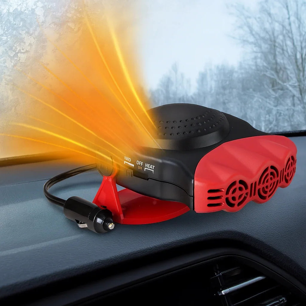 Compacte autoventilator voor koude ochtenden en beslagen ruiten