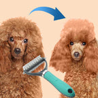 Honden- en Kattenverzorgingskam | Ontklitten & Verdunnen | Afgeronde Tanden & Antislip Handvat