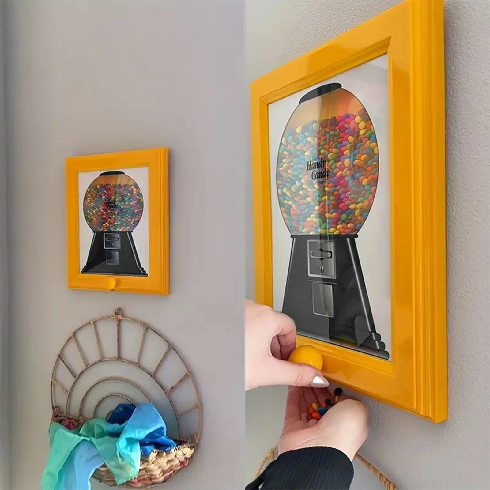 Vrolijk gekleurd resin statement lijstje