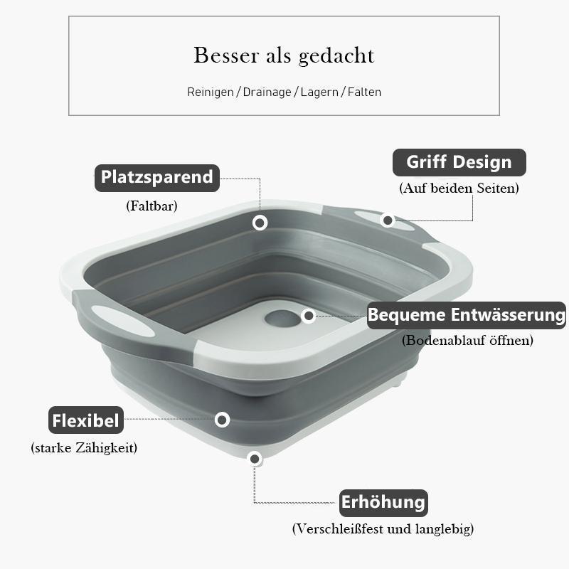 50% KORTING | SlicingBasket - Multifunctionele snijplanken en opvouwbare afdruipmand