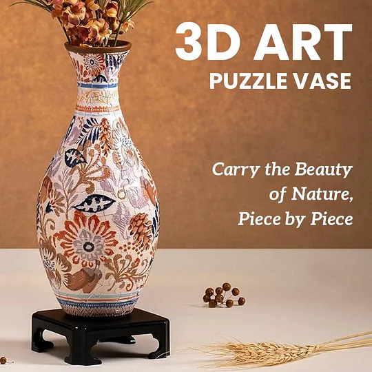 3D Bloemen Legpuzzel Vaas Decoratie
