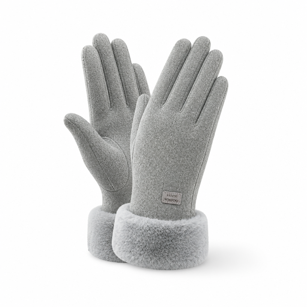 Dameswinterhandschoenen | Fleecevoering | Touchscreenfunctie | Winddichte buitenlaag