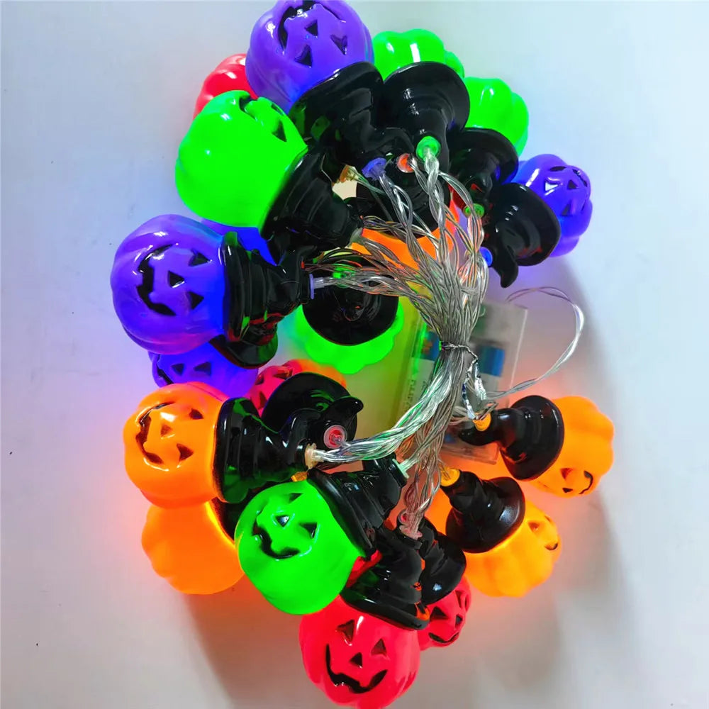 Halloween Pompoen Slingerlichten USB Batterij Aangedreven Binnen Buiten Decoratie