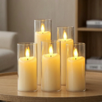 Decoratieve GloedVela kaars als veilige sfeerverlichting zonder open vlam
