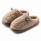 Damespantoffels | Pluche fleecevoering | Antislipzool | Instapmodel